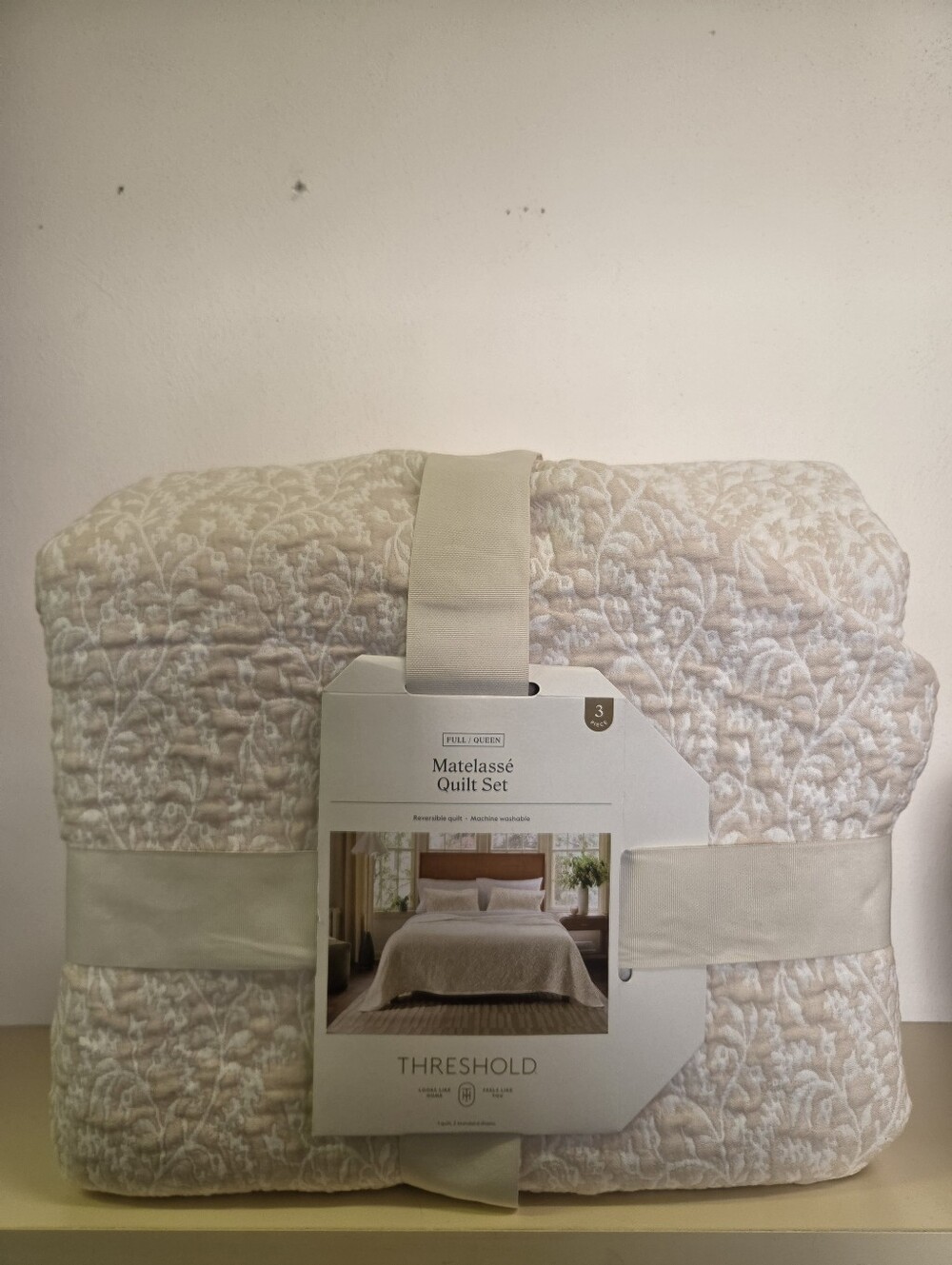 Threshold Matelassé Quilt Set - Full/Queen